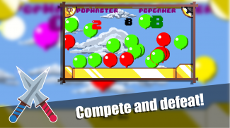 Pop Duel PVP Baloons Online Multiplayer Clicker screenshot 0