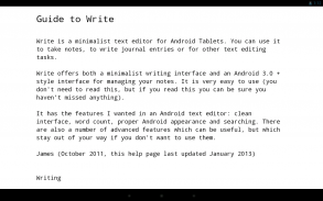 Write: Tablet Notepad/Journal screenshot 1