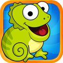 Tap the fly : Chameleon Icon