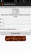 Quadratic Equation Solver screenshot 5