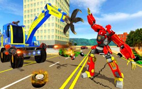 Excavator Robot Car Game:UFO Robot Elephant Game screenshot 9