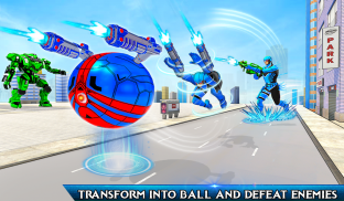 Snow Ball Robot Bike Games screenshot 17