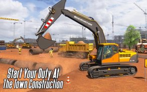 City Heavy Excavator: Konstruksi Crane Pro 2018 screenshot 2