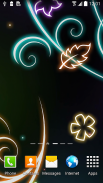 Glowing Flowers Live Wallpaper screenshot 5