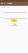 g to mL Converter screenshot 1