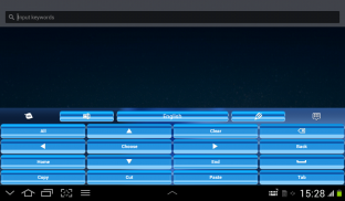 Blauw toetsenbord voor Android screenshot 13
