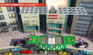 Api Penyelamatan Gyroscopic Bis: Kota Ambulans screenshot 1