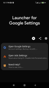 Launcher for Google Settings (Shortcut) screenshot 1