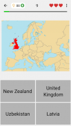 世界各国的地图 - 关于地理的测验 screenshot 5