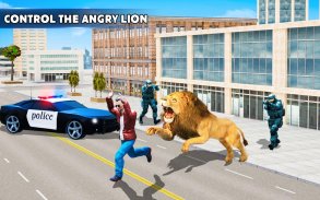 Angry Lion City Attack: Wild Animal Games 2020 screenshot 8