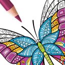 Mariposa para Colorear Adultos Icon