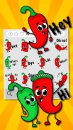 Fun Chili Emoji Stickers screenshot 0