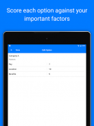 Decision Matrix (WADM) screenshot 0