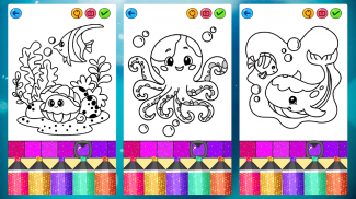 Mermaid Games: Coloring Pages screenshot 5