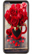 Red Rose Flower Lock Screen, Red Rose wallpapers screenshot 2