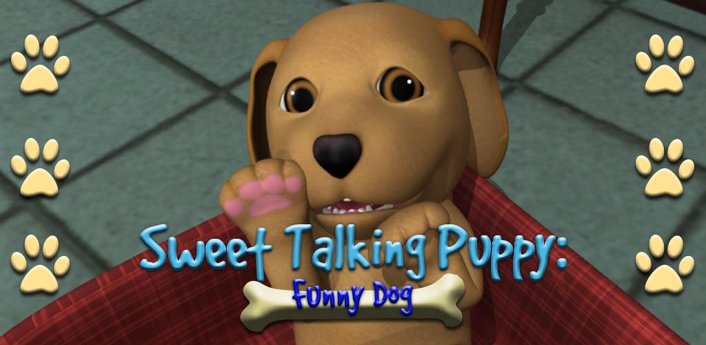 Сладко говорящий. Говорящий сладкий щенок. Sweet talking Puppy funny Dog.