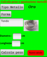 Argento Oro Peso Quotazioni screenshot 1