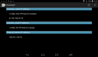 WhatsMyIP for Android screenshot 0