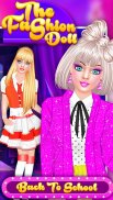 boneca da moda - jogo de vestir de volta à escola screenshot 10