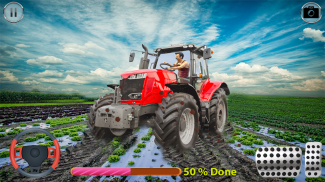 Grande Pesado Tractor Simulación 3d- Agricultura screenshot 2