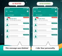 Deleted messages recovery & status saver screenshot 3