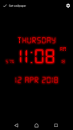 Digital Clock Live Wallpaper screenshot 1