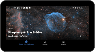 Space live Wallpaper by NASA - Galaxy Rediscovery screenshot 5