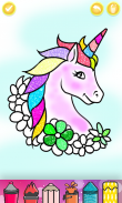 Unicorn Coloring Glitter Color screenshot 6