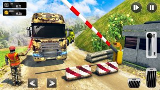Exército Caminhão Dirigindo 3D Simulador screenshot 4