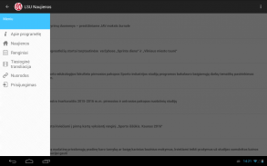 LSU Mobili aplikacija screenshot 8