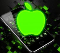 Black Neon Tech Green Apple Theme screenshot 3