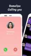 Call Domelipa 📱 Domelipa Video Call and Fake Chat screenshot 3