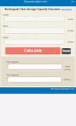 Rectangular Tank Capacity Calc screenshot 0