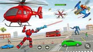 Bus Robot Car Drone Robot Game screenshot 4