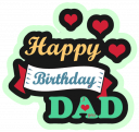 Happy Birthday Dad Wishes, Father Greeting Cards Icon