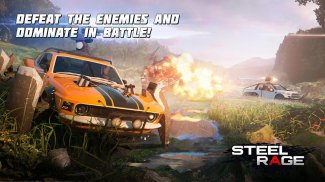 Steel Rage: Guerra e ação JxJ com carros-robô screenshot 10