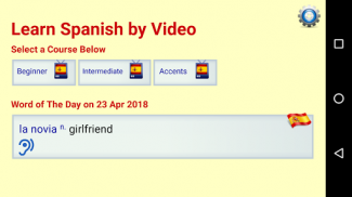 Ucz się hiszpańskiego wideo screenshot 9