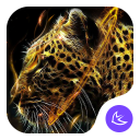 Fire Leopard Wolf--APUS Launcher fashion theme