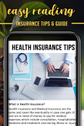 Insurance Tips and Guide screenshot 1