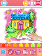 Glitter House coloring and drawing for Kids screenshot 8