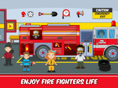 التظاهر محطة النار بلدي: حياة رجل الاطفاء في screenshot 1