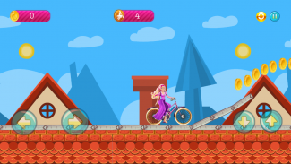 Barbie Hill Biker Racing screenshot 0