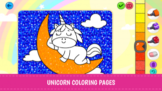 Unicorn Mewarnai Glitter Buku screenshot 6