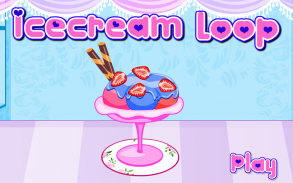 Decoration Game-Ice Cream Loop screenshot 0