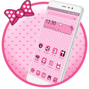 Beautiful Pink Polka Theme screenshot 2