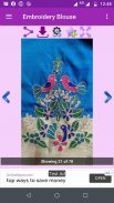 Blouse with embroidery design screenshot 1