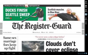 The Register Guard eNewspaper screenshot 1