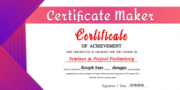 Certificate Creator - Templates & Design Maker screenshot 1