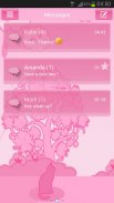 GO SMS Pro Theme Pink Cat screenshot 0