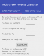 Poultry Farm Revenue Calc screenshot 0